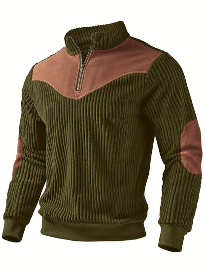 Alexander | Men's Ribbed Half-Zip Sweatshirt