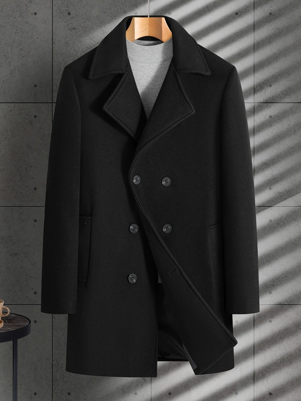 Ian | Men's Mid-Length Lapel Coat for Winter