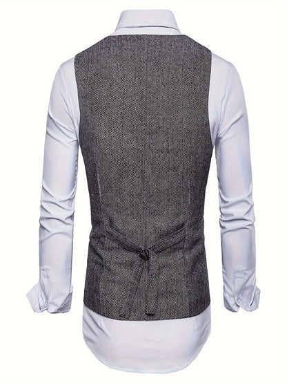 Benjamin | Men's V-Neck Waistcoat