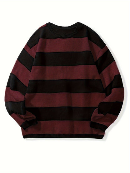 Matthew | Men's Striped Knit Pullover Jumper for Winter