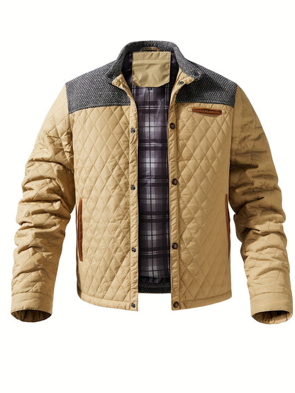 Frank | Men's Colour-Block Stand-Collar Jacket