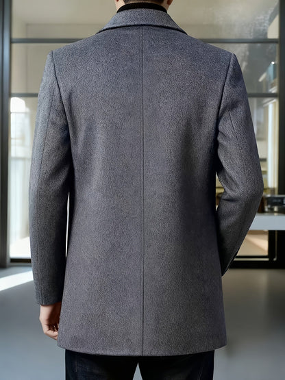 Frank | Men's Solid Fleece Jacket for Winter