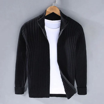 Ravello | Ribbed Zip-Up Cardigan for Winter