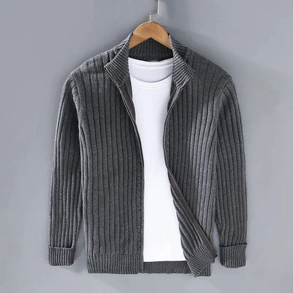 Ravello | Ribbed Zip-Up Cardigan for Winter