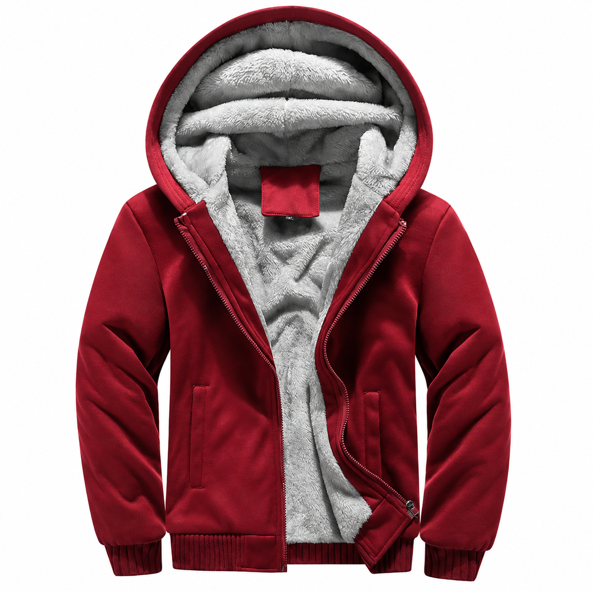 Cameron | Men's Thick-Lined Hooded Zip-Up Hoodie for Winter