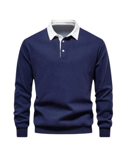 Samuel | Men's Classic Knit Polo Jumper