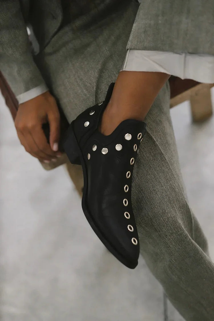 Ursuline | Women's Ankle Boots with Elegant Stud Detailing