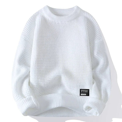 Adam | Men's Textured Knit Pullover Jumper for Winter