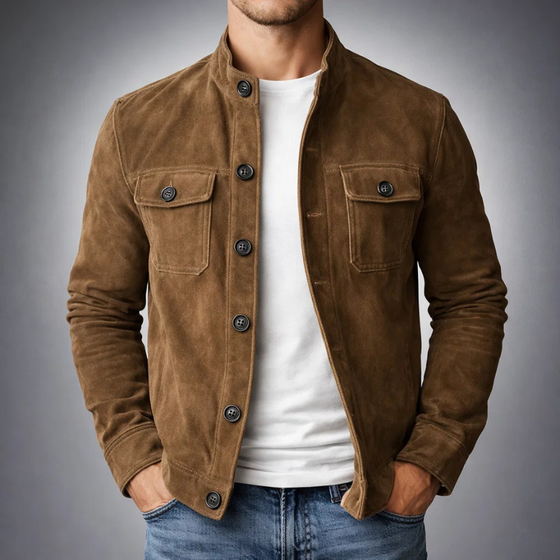 Zachary | Men's Premium Suede Shirt Jacket