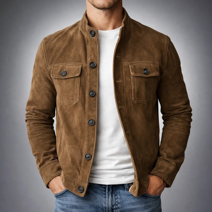 Zachary | Men's Premium Suede Shirt Jacket