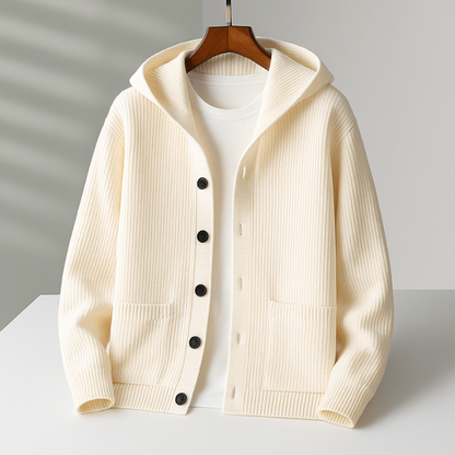 James | Men's Stylish Hooded Cardigan for Winter