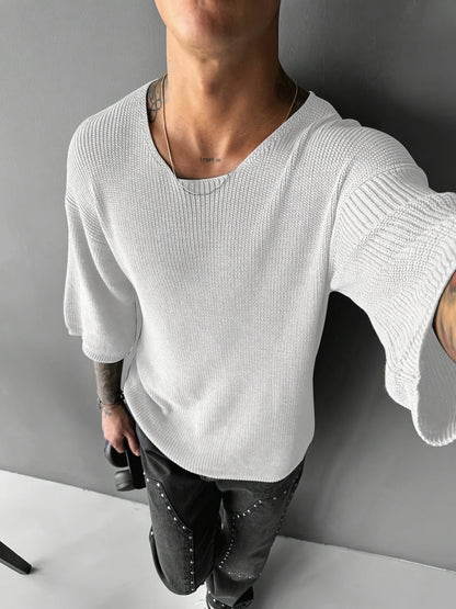Elliot | Men's Textured Knit Pullover Jumper for Winter