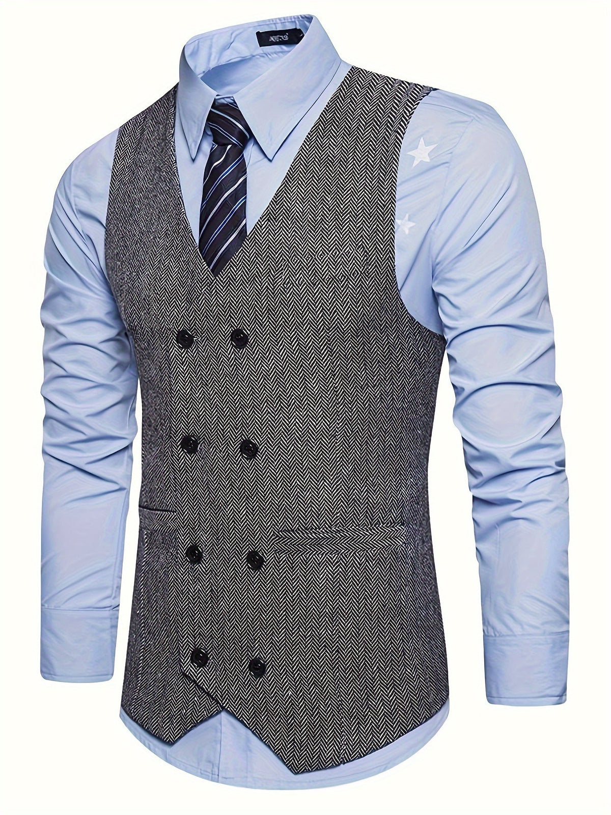 Benjamin | Men's V-Neck Waistcoat