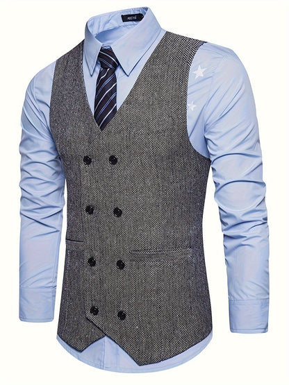 Benjamin | Men's V-Neck Waistcoat