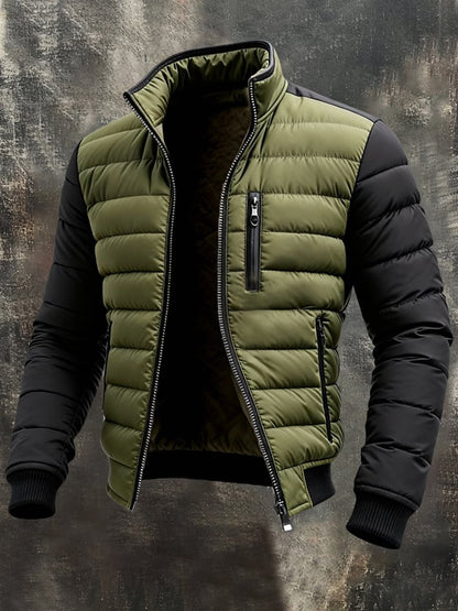 Zachary | Men's Classic Quilted Zip-Up Jacket for Winter