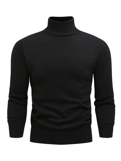 Ethan | Men's High-Neck Knit Jumper for Winter