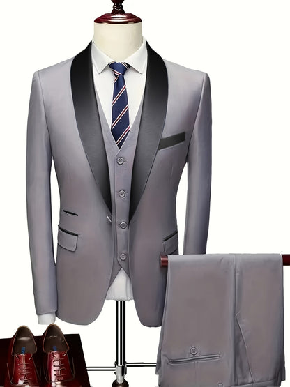 James | Men's Elegant Shawl Suit Set