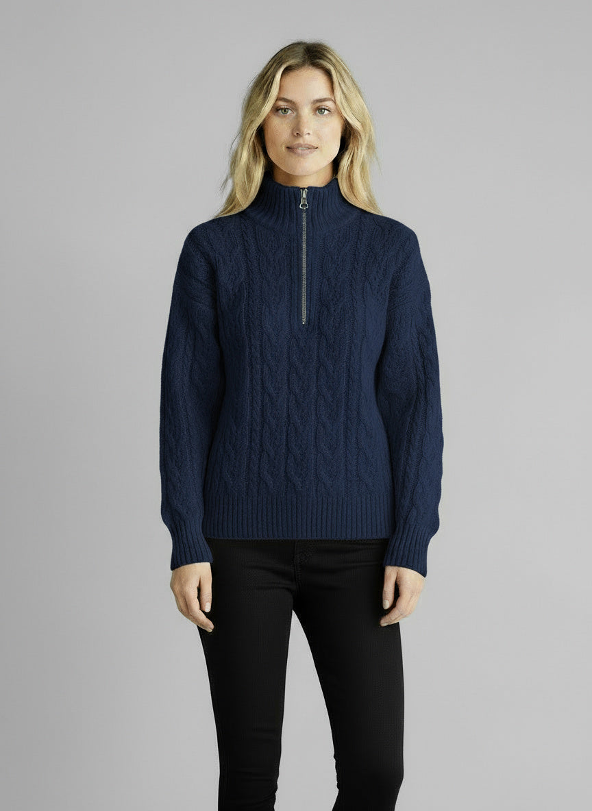 Amy | Zip-Up Jumper for Winter