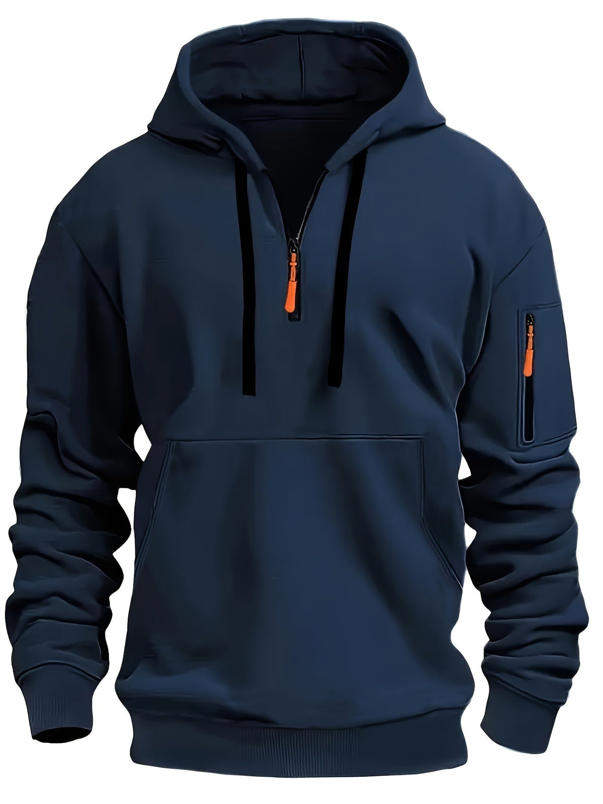 Callum | Men's Classic Solid Zip-Up Hoodie for Winter