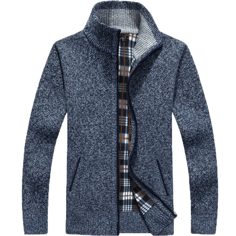 Cyrus | Men's Stylish Full-Zip Knit Jacket for Winter