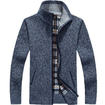 Cyrus | Men's Stylish Full-Zip Knit Jacket for Winter