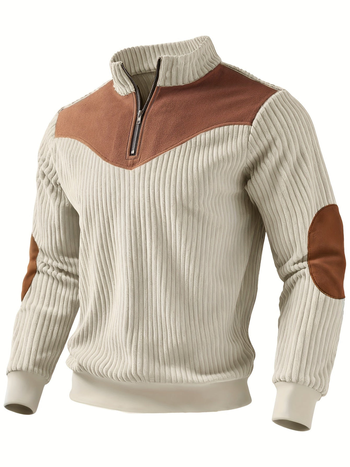 Alexander | Men's Ribbed Half-Zip Sweatshirt
