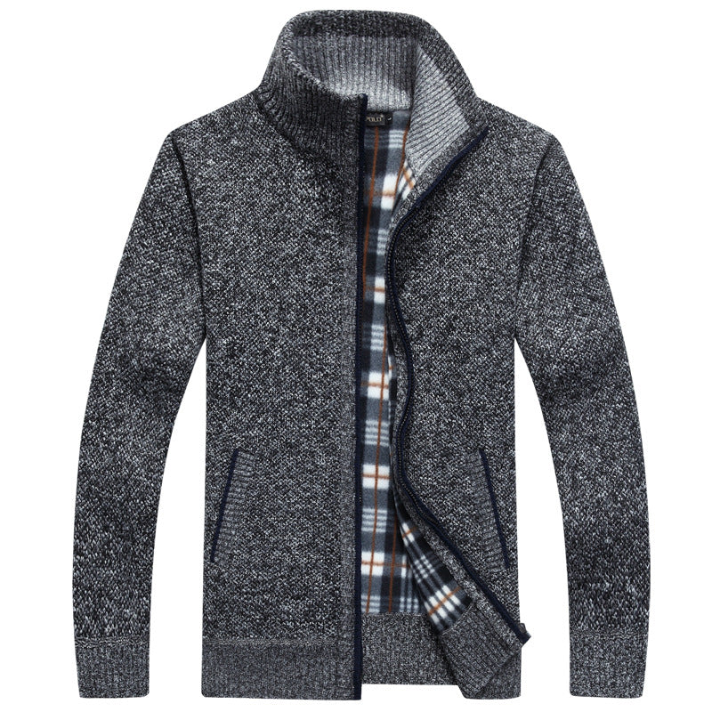 Cyrus | Men's Stylish Full-Zip Knit Jacket for Winter