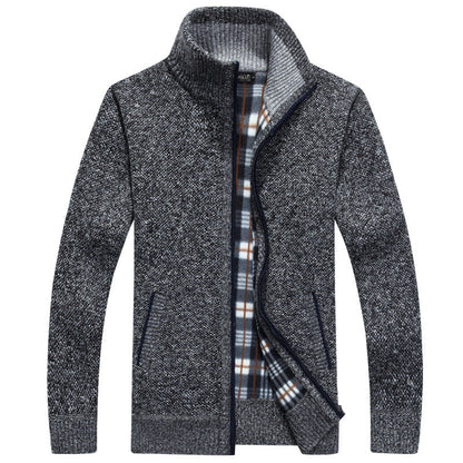 Cyrus | Men's Stylish Full-Zip Knit Jacket for Winter