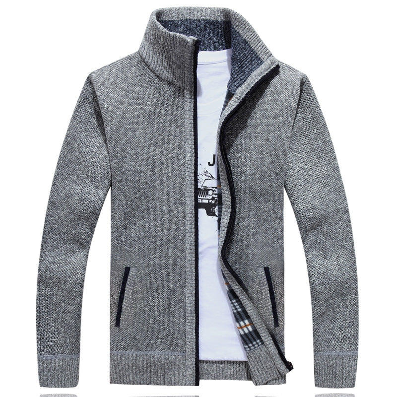 Cyrus | Men's Stylish Full-Zip Knit Jacket for Winter