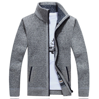 Cyrus | Men's Stylish Full-Zip Knit Jacket for Winter