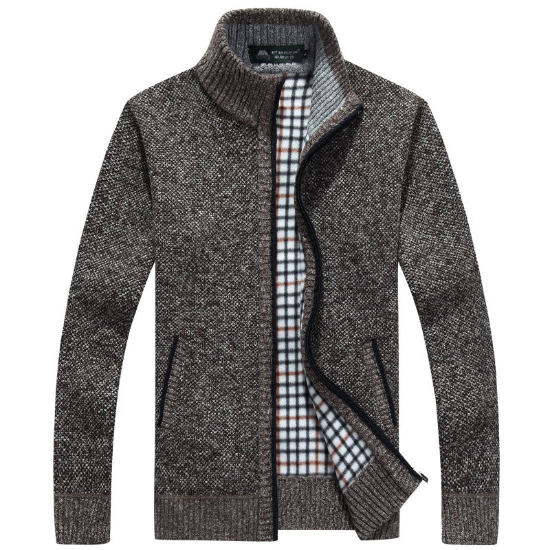 Cyrus | Men's Stylish Full-Zip Knit Jacket for Winter