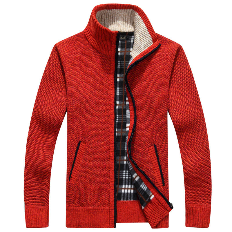 Cyrus | Men's Stylish Full-Zip Knit Jacket for Winter