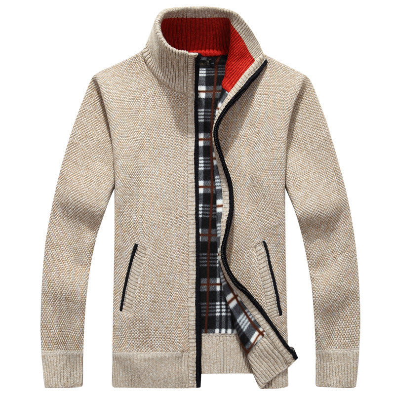 Cyrus | Men's Stylish Full-Zip Knit Jacket for Winter