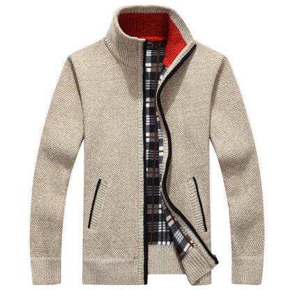 Cyrus | Men's Stylish Full-Zip Knit Jacket for Winter