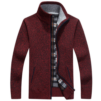Cyrus | Men's Stylish Full-Zip Knit Jacket for Winter