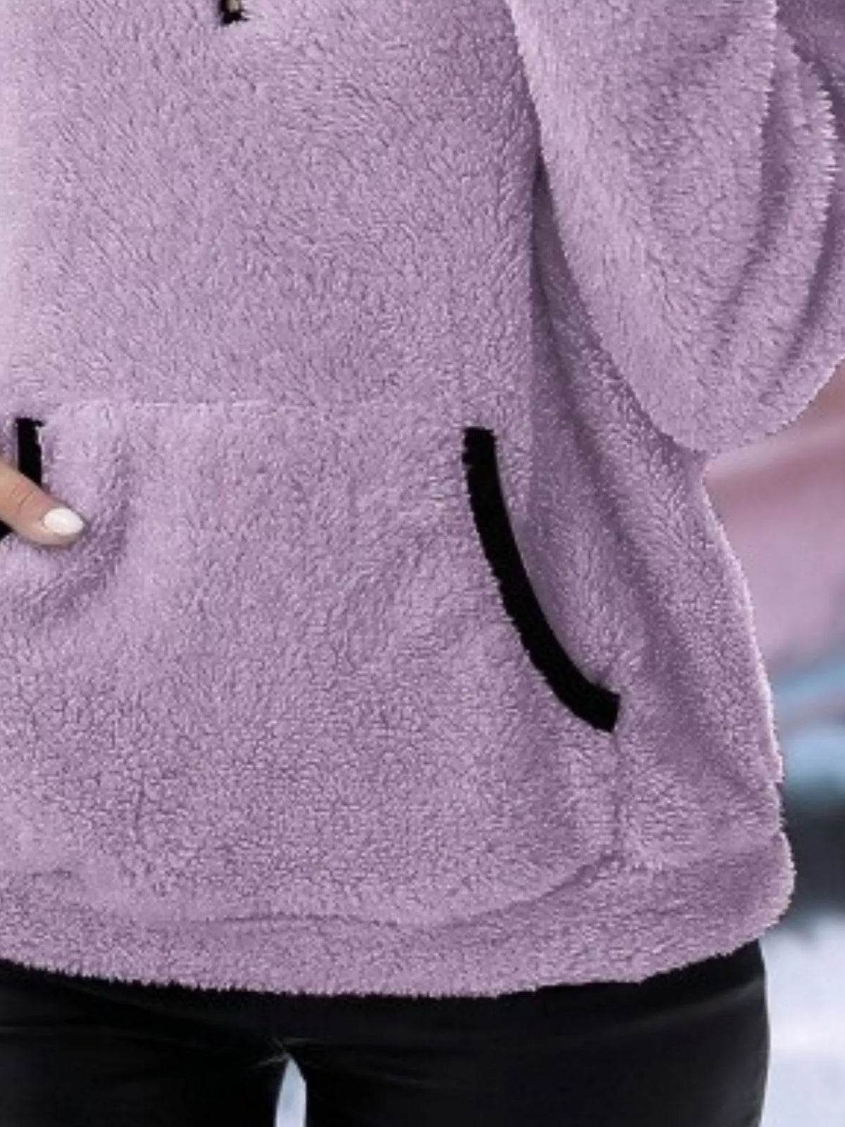 Helen | Women's Cosy Teddy Fleece Half-Zip Pullover Jumper for Winter