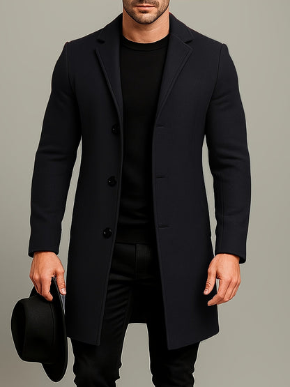 Oscar | Men's Mid-Length Tweed Coat for Winter