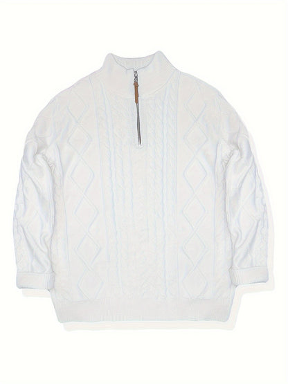 Felix | Men's Cable Knit Half-Zip Jumper for Winter