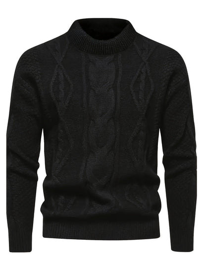 Finley | Men's Classic Cable-Knit Crew Neck Jumper for Winter