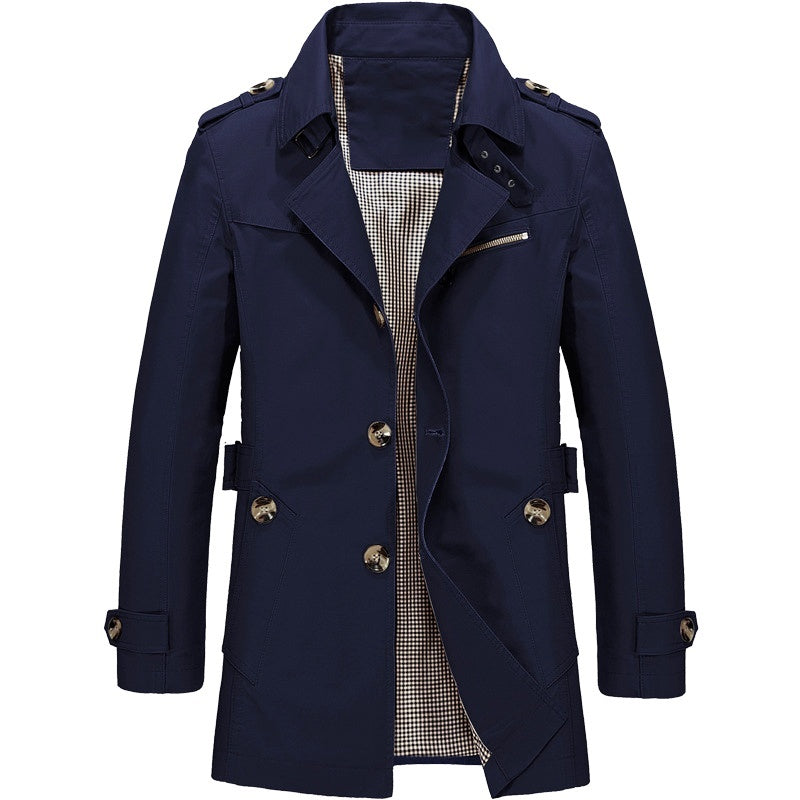 Daniel | Men's Long Business Windbreaker Jacket