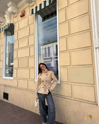Amabel | Women's Stylish Cropped Trench Coat
