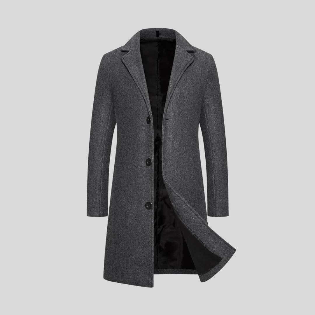 Freddie | Men's Elegant Long Coat for Winter