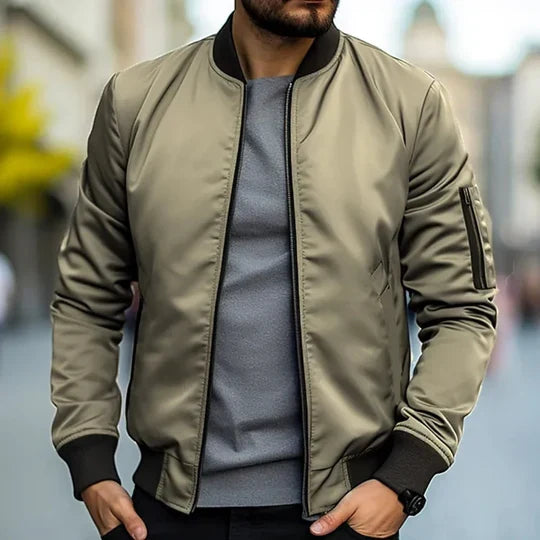 Elliot | Men's Ribbed Bomber Jacket