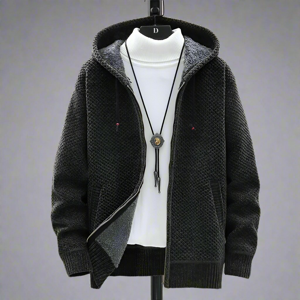 Sam | Men's Cosy Knitted Hoodie for Winter