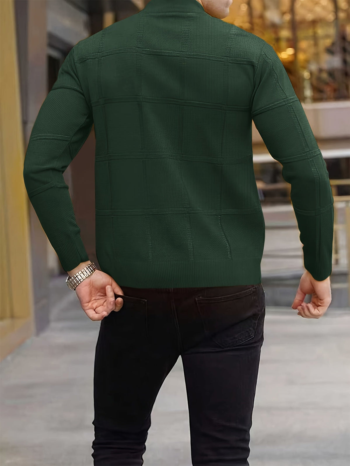 Euan | Men's Stand Collar Knit Jumper for Winter