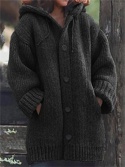 Esme | Women's Cosy Oversized Hooded Knit Cardigan for Winter