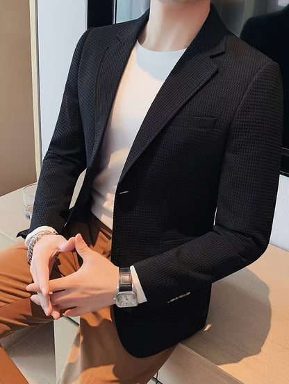 Callum | Men's Waffle-Knit Blazer