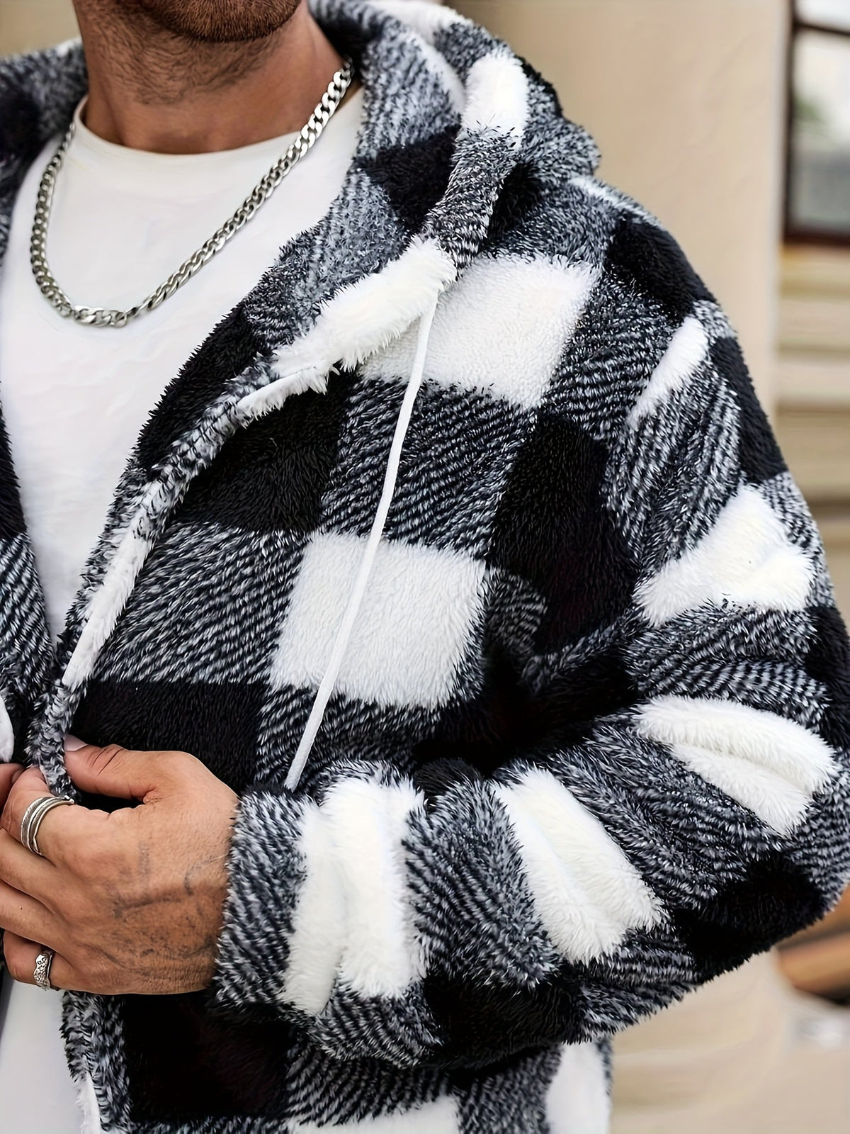 Nathan | Men's Stylish Colourblock Hooded Jacket