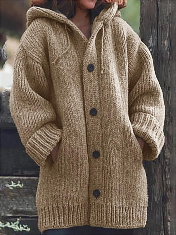 Esme | Women's Cosy Oversized Hooded Knit Cardigan for Winter