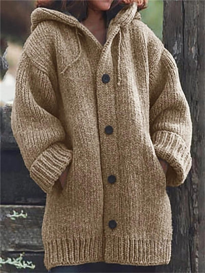 Esme | Women's Cosy Oversized Hooded Knit Cardigan for Winter